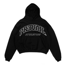 Load image into Gallery viewer, Stencil Prevail Athletics - Black Hoodie