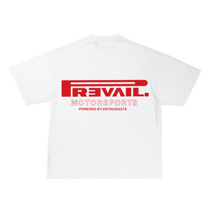 Prevail P1 Motorsports Red - White Tee