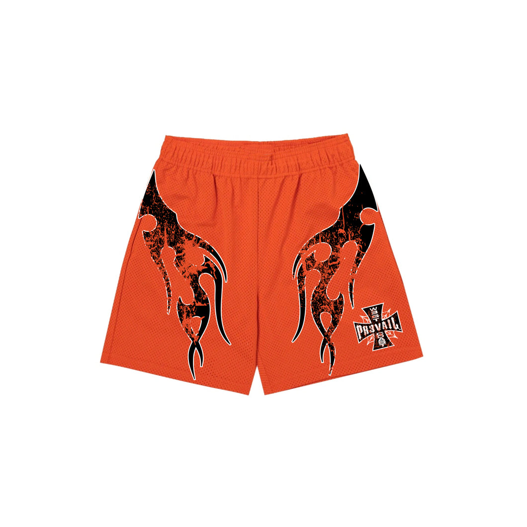 Orange Chopper  - Mesh Shorts