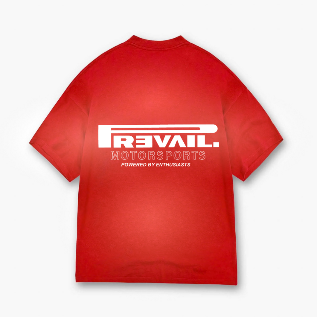 Prevail P1 Motorsports - Red Sun Fade Tee