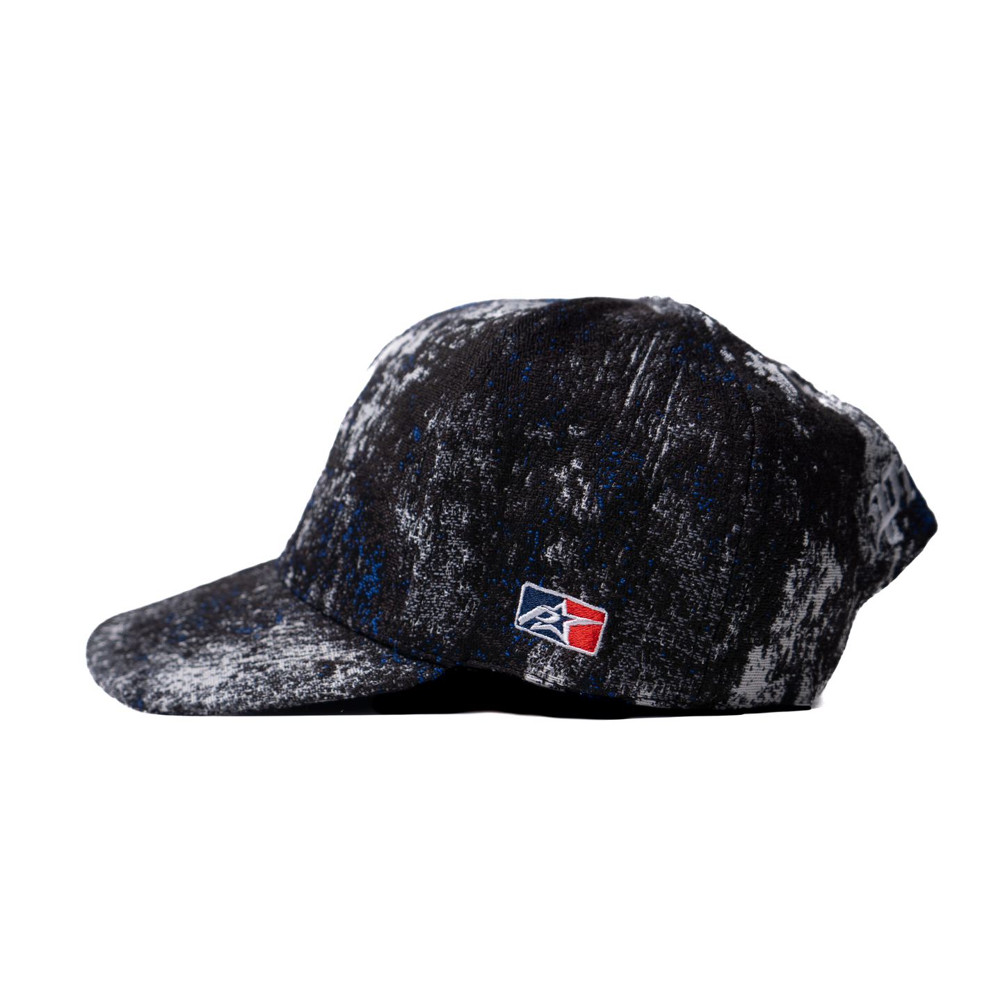 NY - Gorra snapback negra de lana texturizada