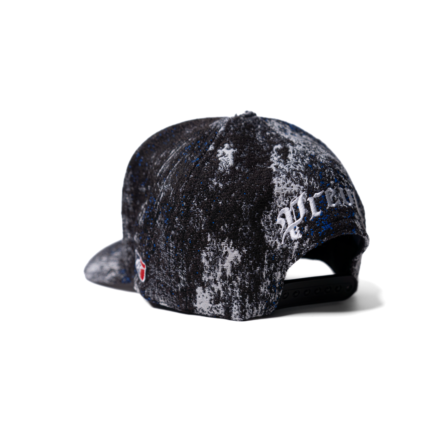 LA - Gorra snapback negra de lana texturizada