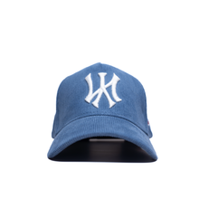 Load image into Gallery viewer, NY - Denim Blue Corduroy Snapback