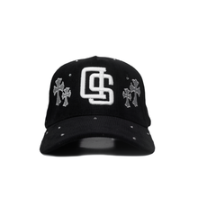 Load image into Gallery viewer, Crystal SD Cross - Black Corduroy Snapback