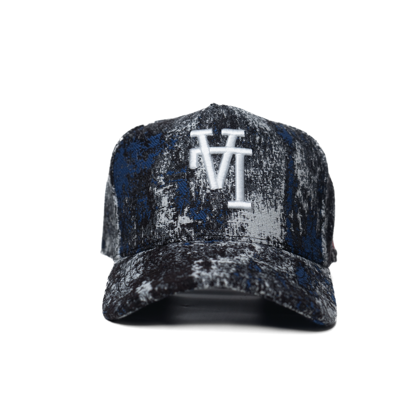 LA - Gorra snapback negra de lana texturizada