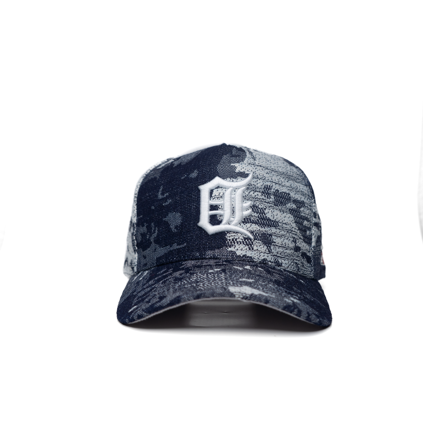 Detroit - Gorra con visera vaquera con efecto salpicado