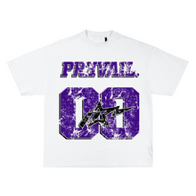 Load image into Gallery viewer, Double Zero  - Purple / White Tee