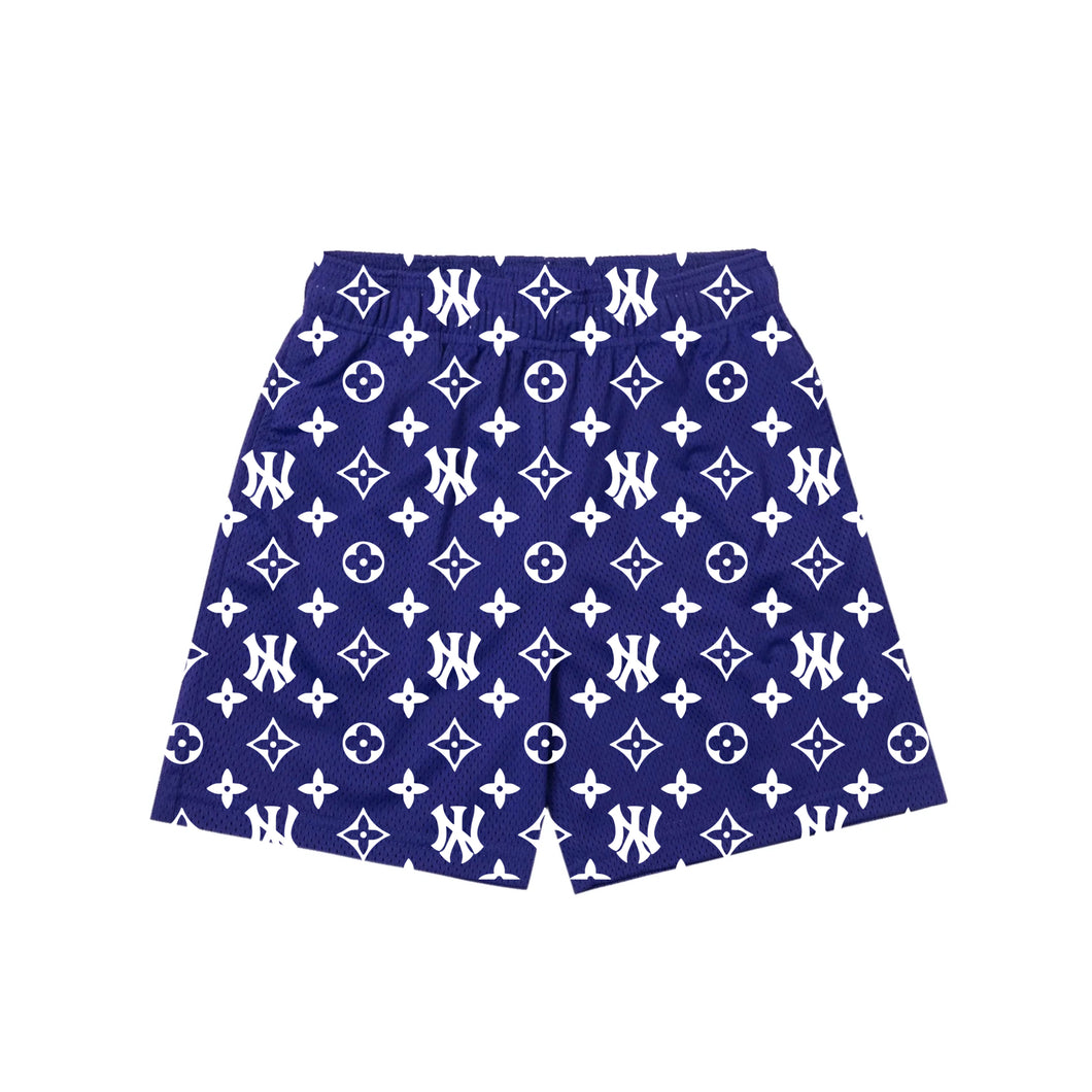 NY Monogram - Purple Mesh Shorts [ PRE- ORDER ]