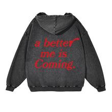 Load image into Gallery viewer, A better Me - Red / Vintage Washed Hoodie