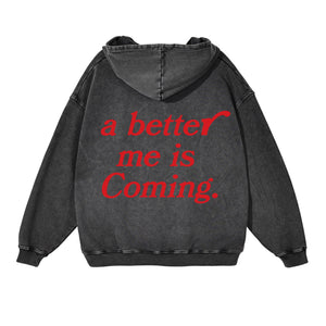 A better Me - Red / Vintage Washed Hoodie