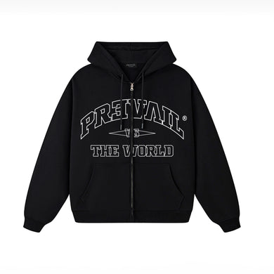 vs The World  - Black Zip Hoodie