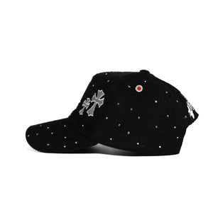 Crystal NY Cross - Black Corduroy Snapback