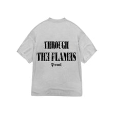 Load image into Gallery viewer, Through the Flames Black  - Ash Grey Tee