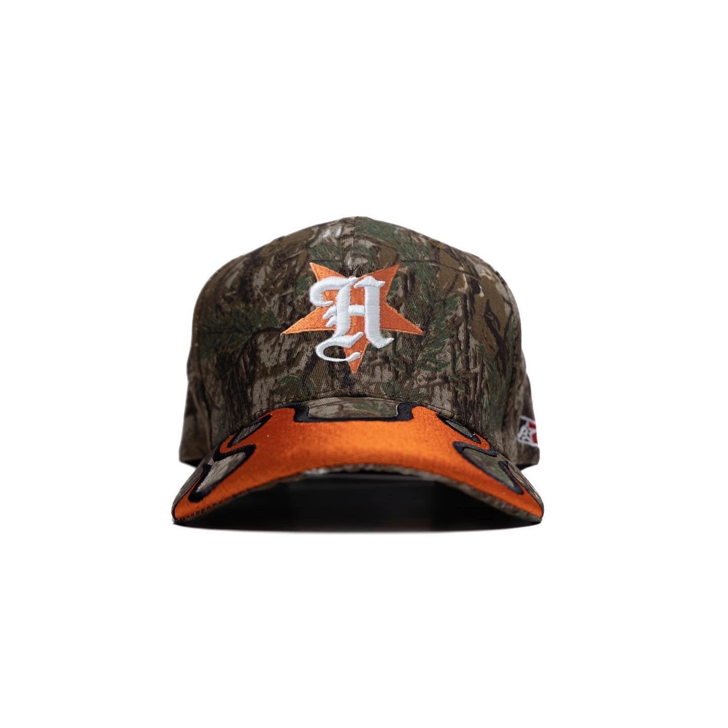 Gorra con visera ajustable H-Town Real Tree Flames