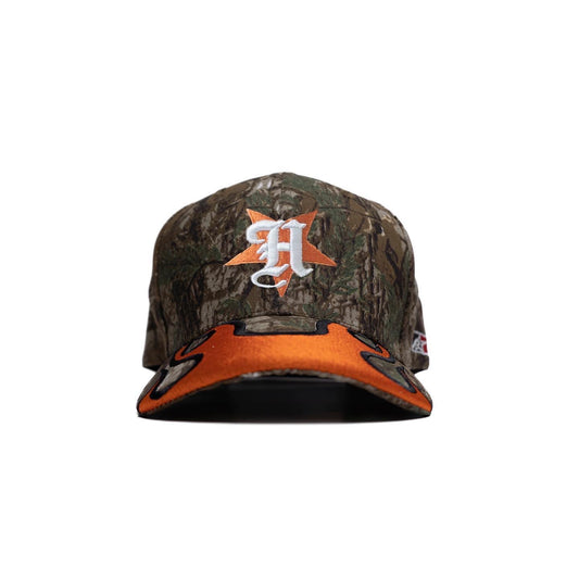 Gorra con visera ajustable H-Town Real Tree Flames
