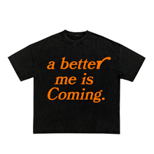 Load image into Gallery viewer, Better Me Orange - Black Tee