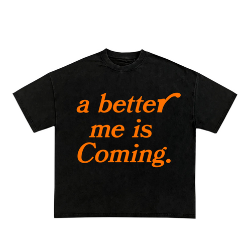 Better Me Orange - Camiseta negra