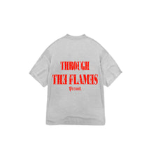 Load image into Gallery viewer, Through the flames - Ash Grey Tee