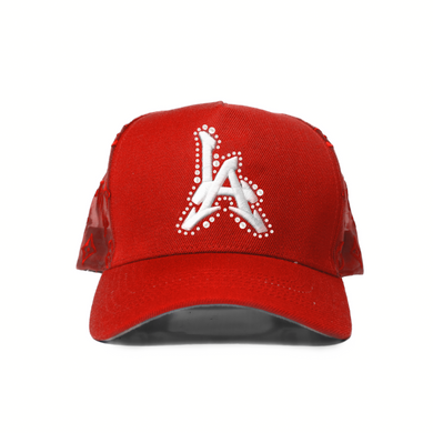 LA - Gorra roja tipo snapback