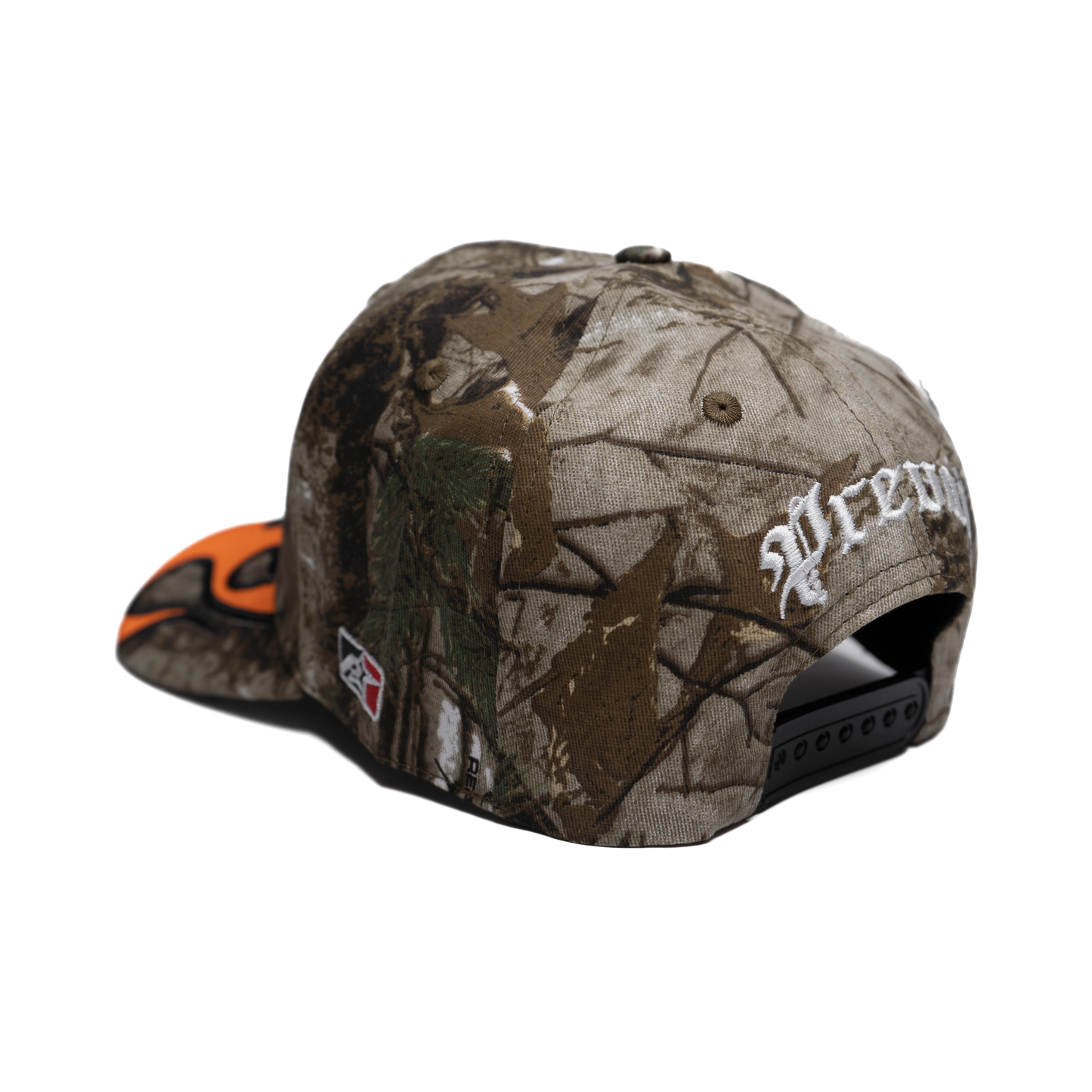 Atlanta - Gorra con visera ajustable con llamas de árboles reales