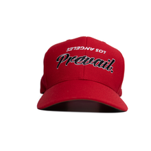 Load image into Gallery viewer, Prevail Script - Red Snapback