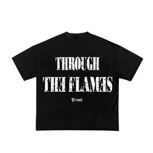 Load image into Gallery viewer, Through the flames - White / Black Tee