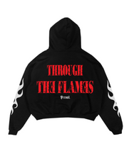 Load image into Gallery viewer, Through the Flames - Black Hoodie
