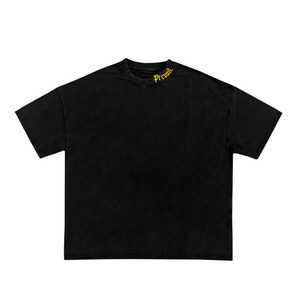 OE Yellow - 10oz Vintage Black Tee