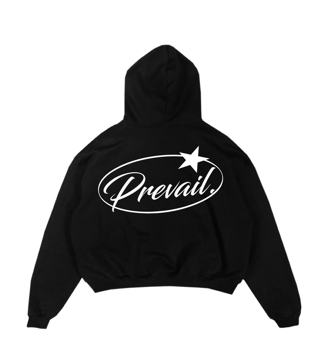 Prevail Script - Black Hoodie