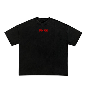 Through the flames - Red/ Black Tee
