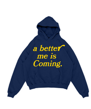 Load image into Gallery viewer, Better Me - Navy / Yellow Hoodie