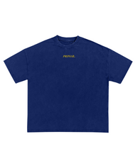 Load image into Gallery viewer, Stamp Logo - Navy / Yellow Tee