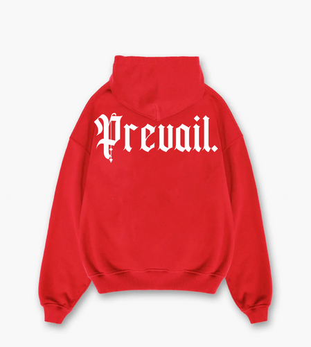 OE Prevail - Sudadera con capucha roja