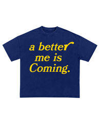 Load image into Gallery viewer, A better me - Navy / Yellow Tee